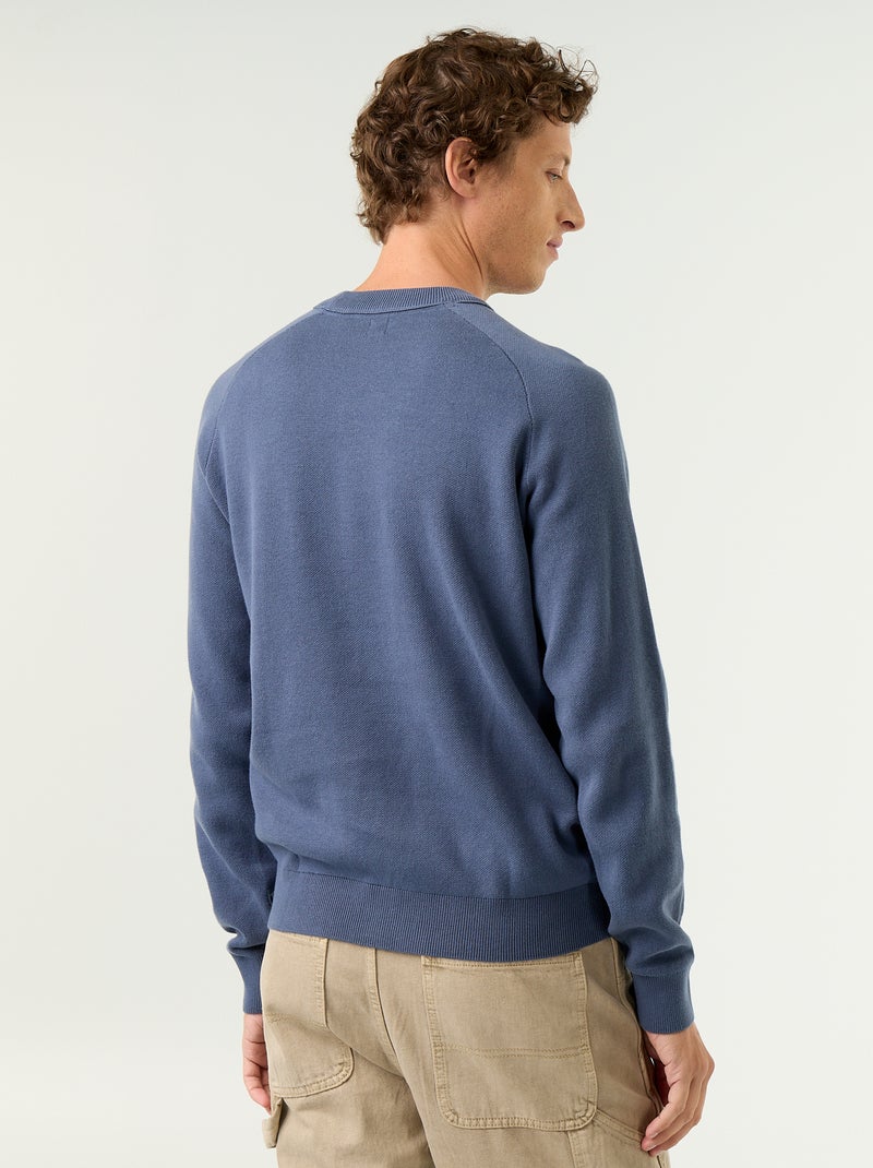 Chunky knit sweater Blue - Kiabi
