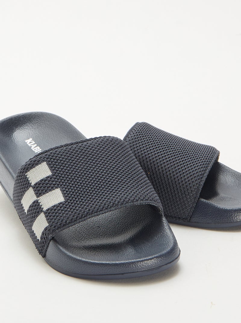 Ciabatte da piscina con fascia in mesh Blu - Kiabi