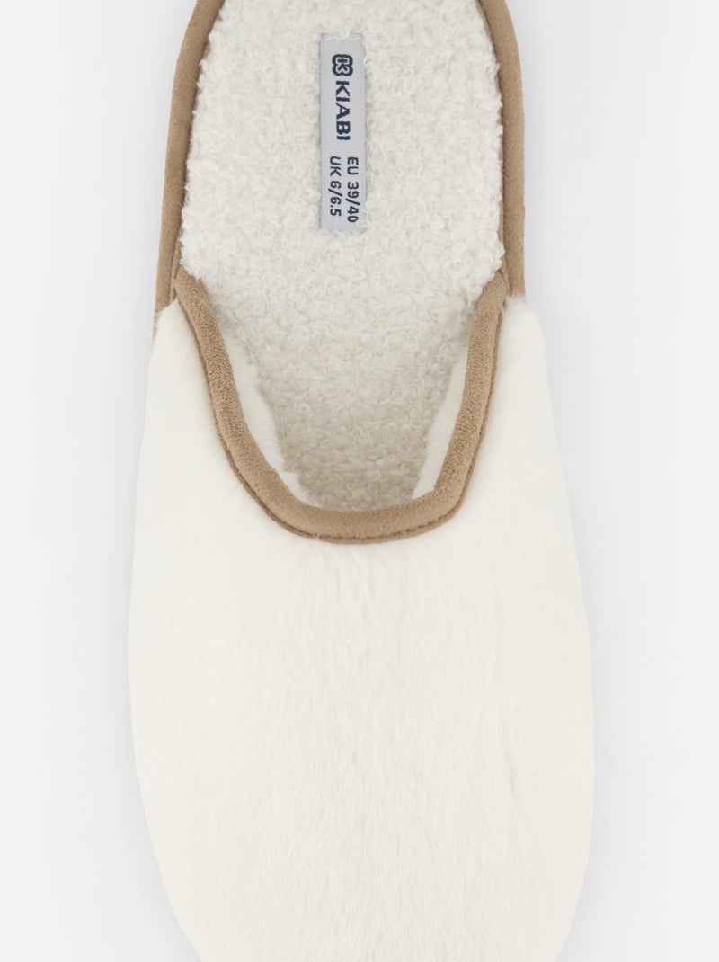 Ciabatte foderate Beige - Kiabi