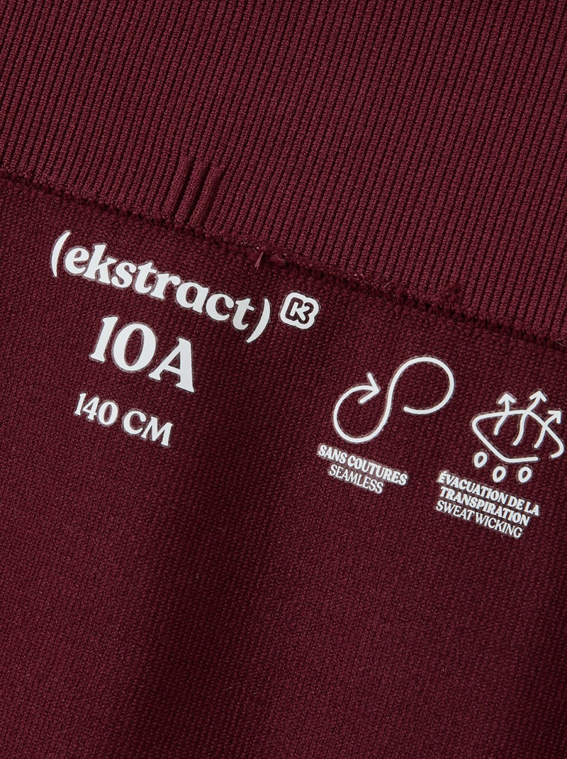 Ciclista sportivo senza cuciture - (ekstract) Rosso - Kiabi