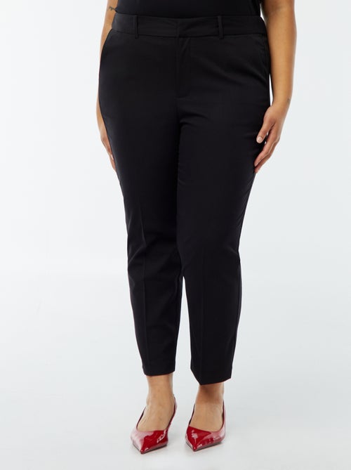 Cigarette Trousers with Hook and Zip Fastening - Kiabi
