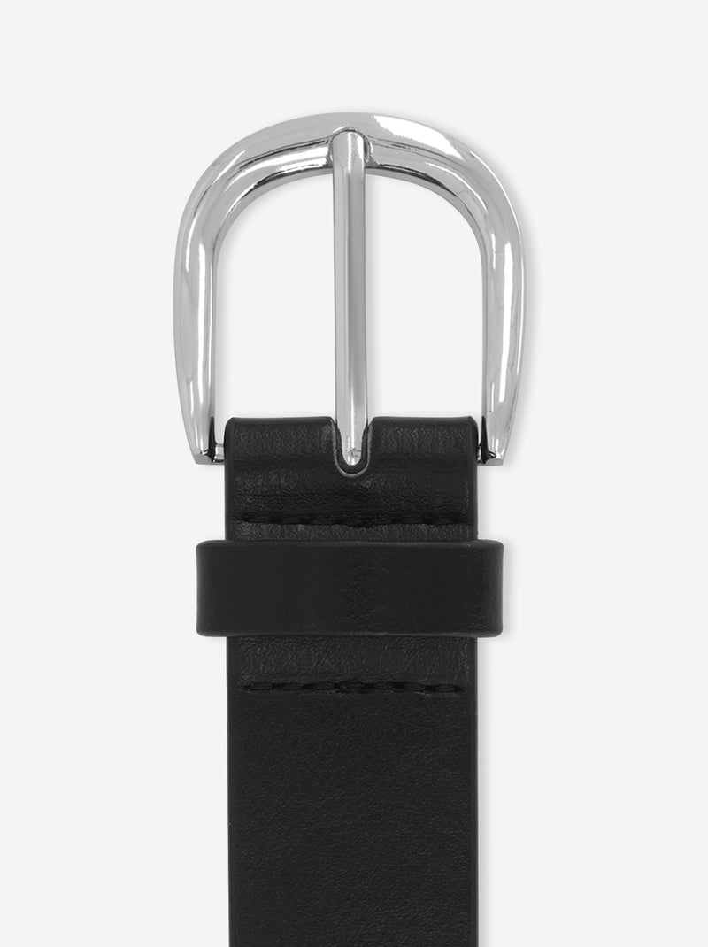 Cintura basic tinta unita nero - Kiabi