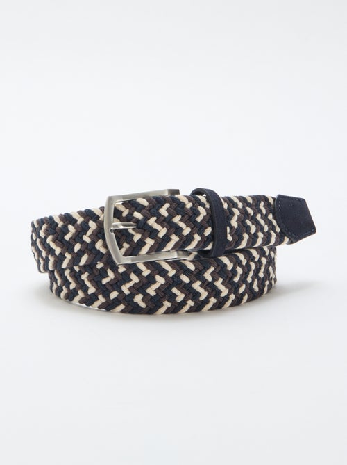 Cintura elasticizzata intrecciata bicolore - Kiabi