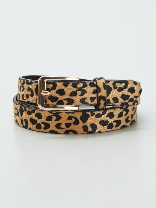 Cintura fantasia leopardata - Kiabi