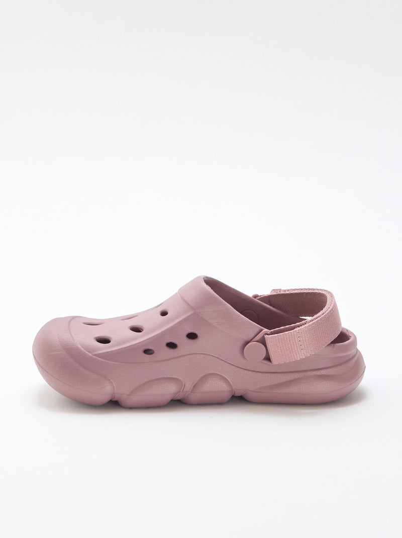 Closed Beach Mules Purple - Kiabi