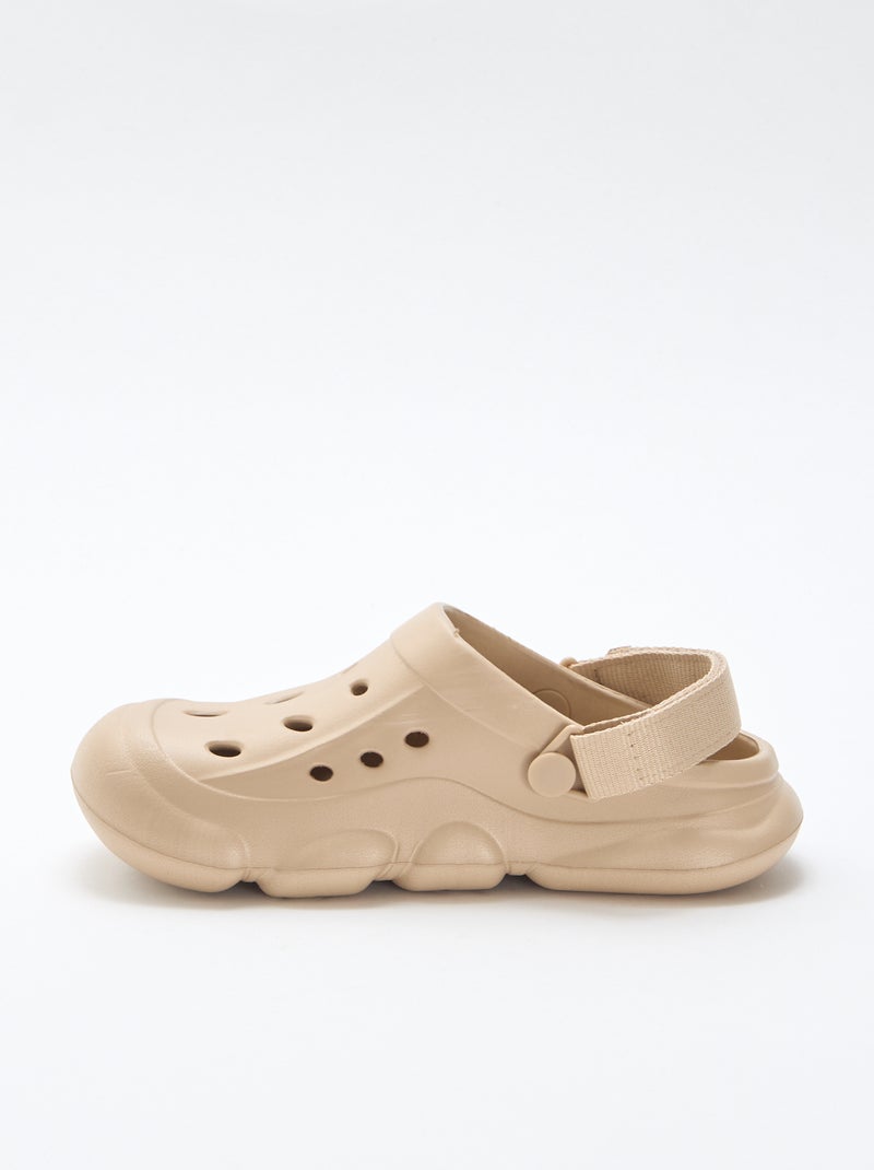 Closed-Toe Beach Mules Beige - Kiabi