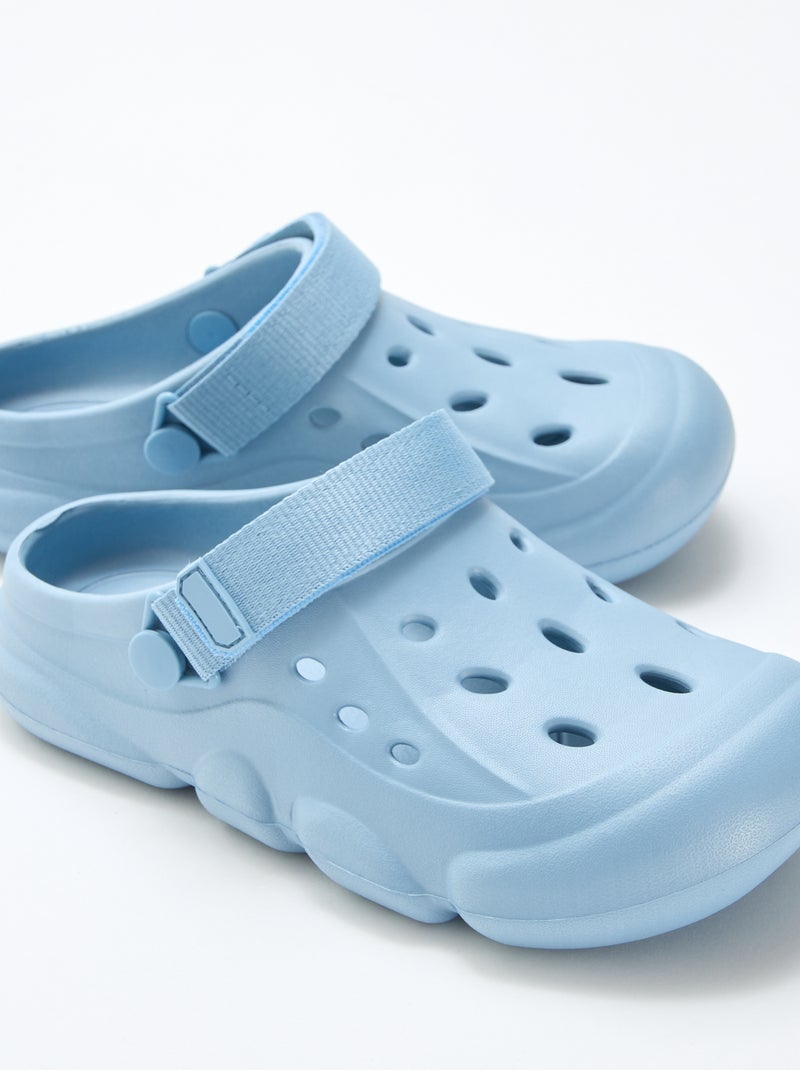 Closed-Toe Beach Mules Blue - Kiabi