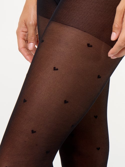 Collant con motivi a cuori - Kiabi