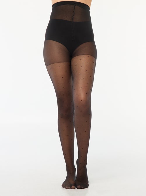 Collant plumetis a pois - 30D - Kiabi Collant plumetis a pois - 30D - Kiabi