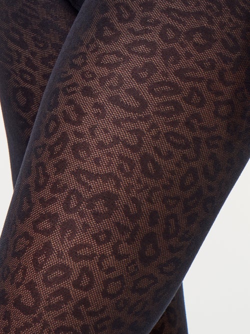 Collant stampa leopardata - Kiabi
