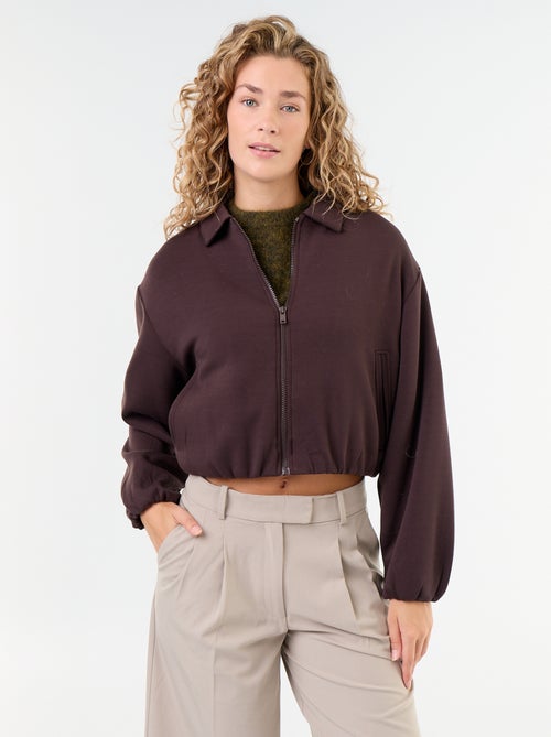 Collared Zip-Up Sweatshirt - Kiabi