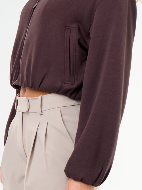 Collared Zip-Up Sweatshirt - Kiabi
