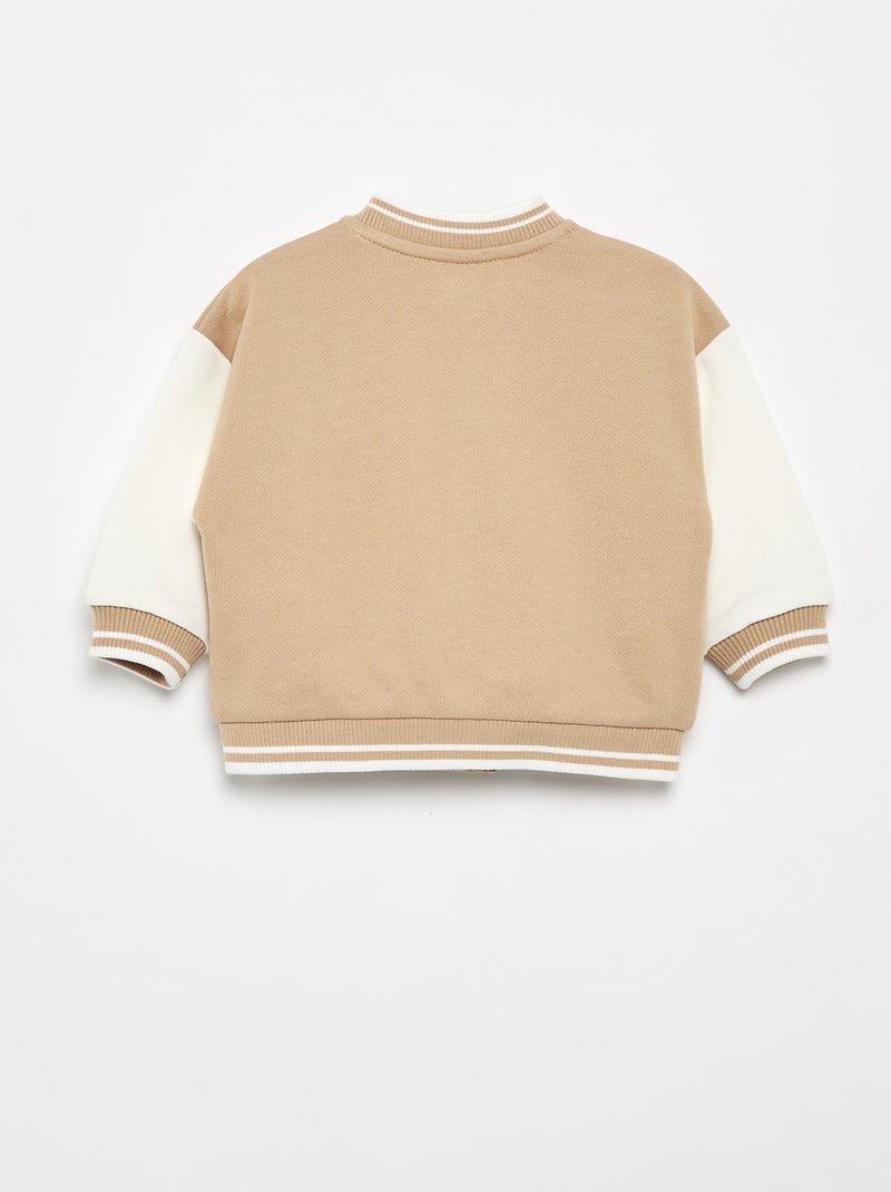 Collegejacke im US-Campus-Stil Beige - Kiabi