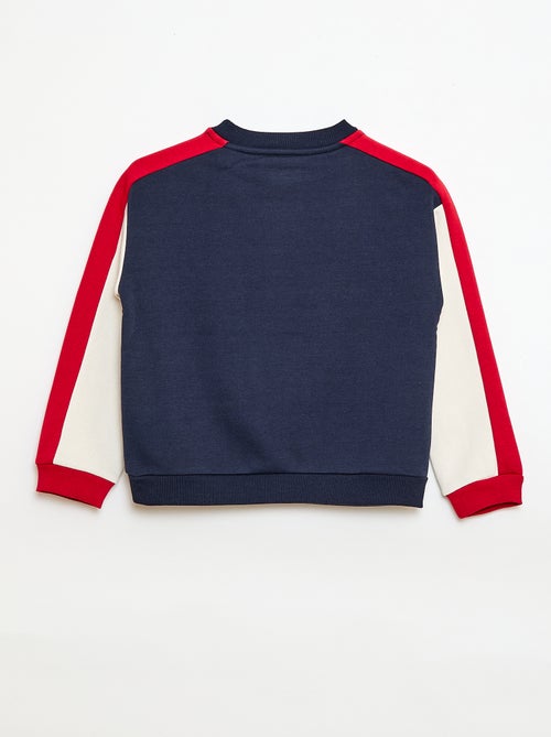 Color Block Crew Neck Sweatshirt - Kiabi