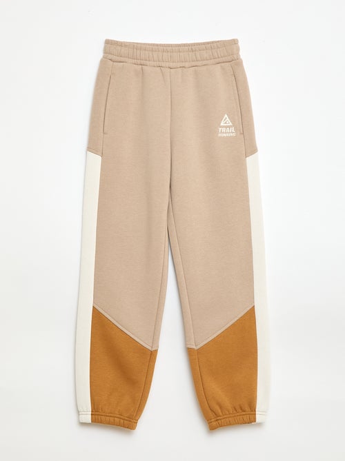 Color Block Fleece Joggers - Kiabi