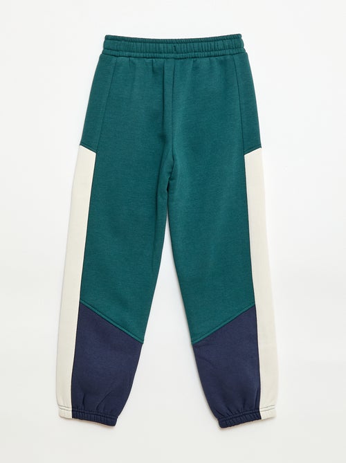 Color Block Fleece Joggers - Kiabi
