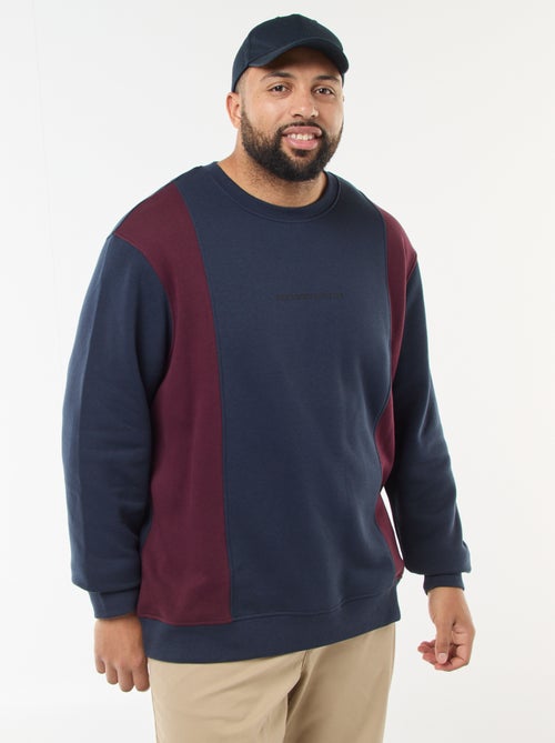 Color Block Fleece Sweatshirt - Kiabi