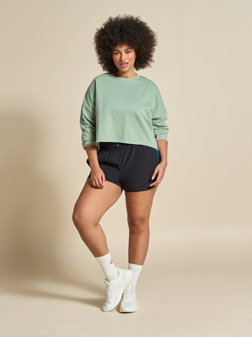 Color Block Sports Shorts - (ekstract) - Kiabi