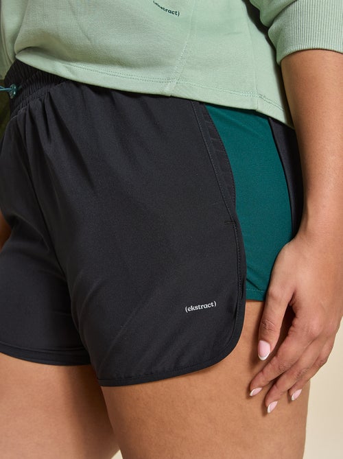 Color Block Sports Shorts - (ekstract) - Kiabi
