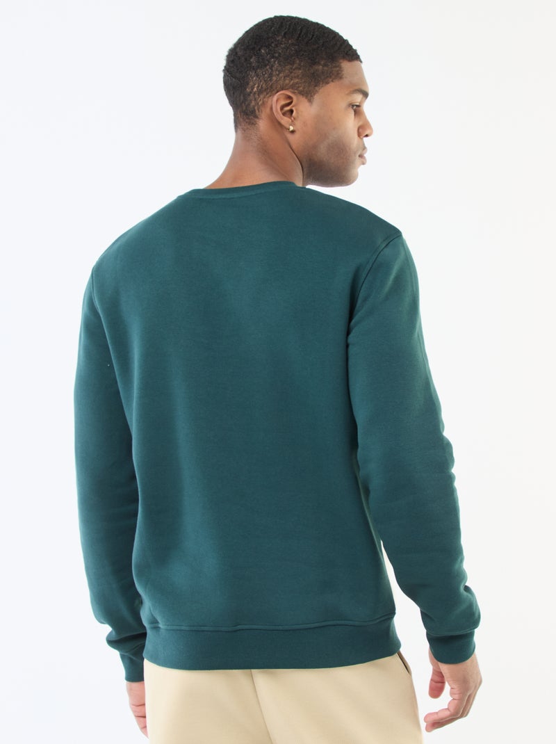 Colorblock-Sweatshirt im Sportswear-Look Grün - Kiabi