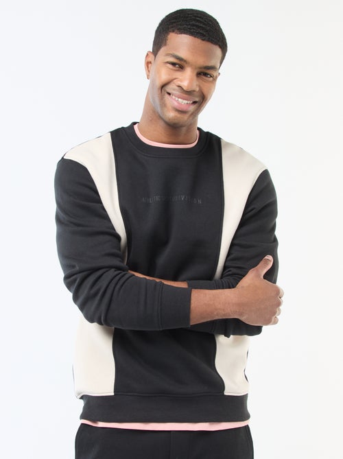 Colorblock-Sweatshirt im Sportswear-Look - Kiabi