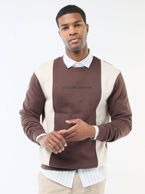 Colorblock Sweatshirt with Sportswear Style - Kiabi