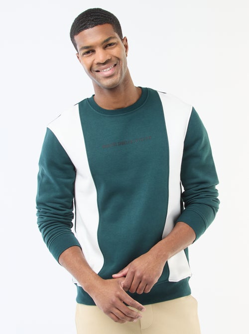 Colorblock Sweatshirt with Sportswear Style - Kiabi