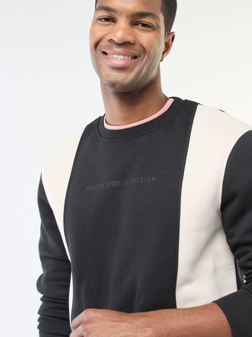 Colorblock Sweatshirt with Sportswear Vibe - Kiabi