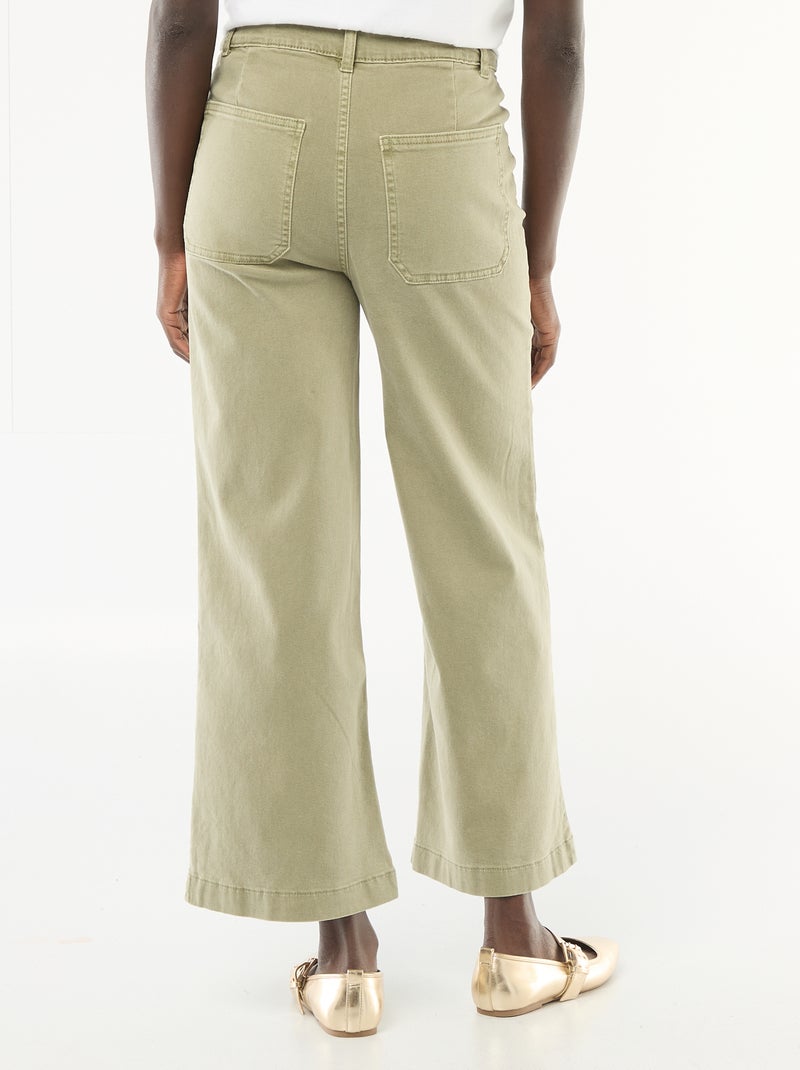 Colorful Wide Leg Pants Khaki - Kiabi