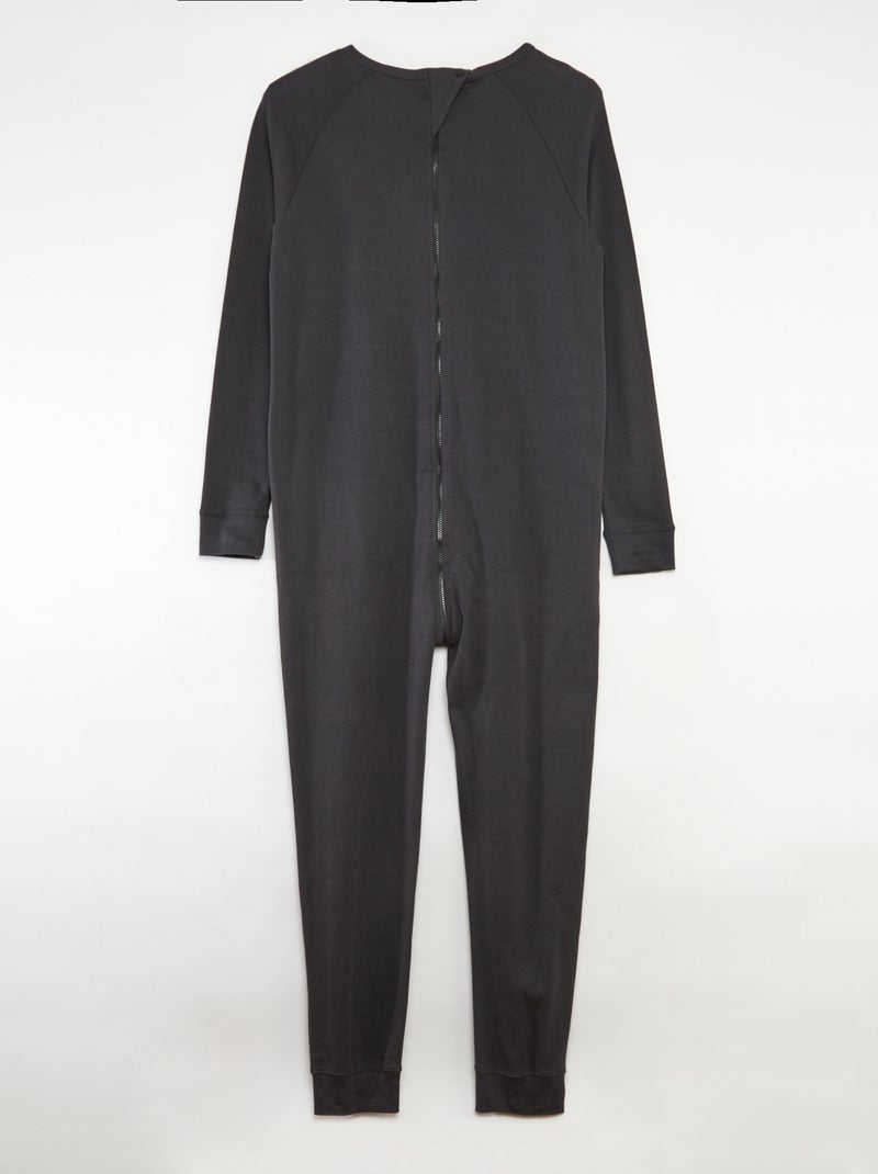 Combinaison avec ouverture zippée - collection facile à enfiler Gris - Kiabi