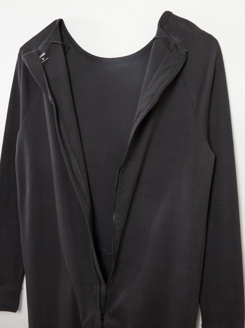 Combinaison avec ouverture zippée - collection facile à enfiler Gris - Kiabi