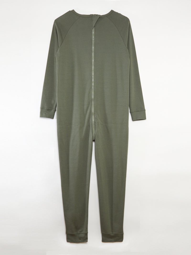 Combinaison avec ouverture zippée - collection facile à enfiler Gris - Kiabi