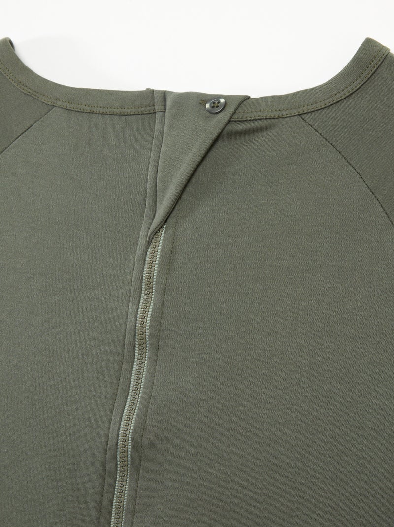 Combinaison avec ouverture zippée - collection facile à enfiler Gris - Kiabi