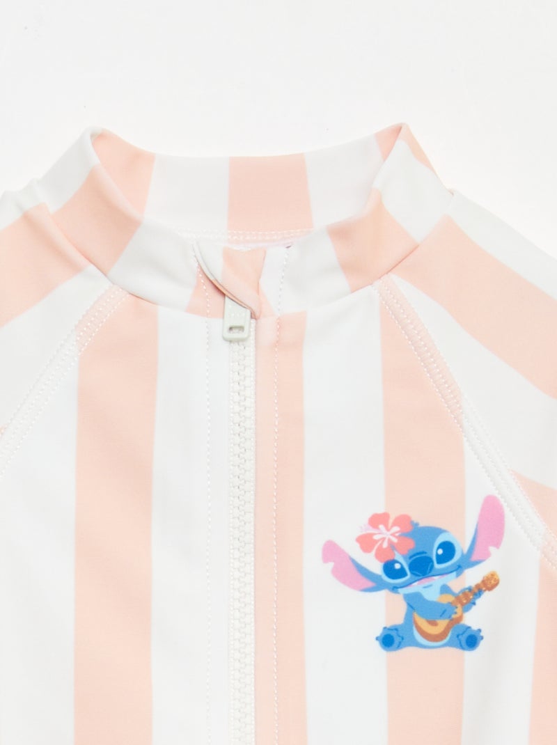 Combinaison de bain 'Disney' 'Stitch' zippée Orange - Kiabi