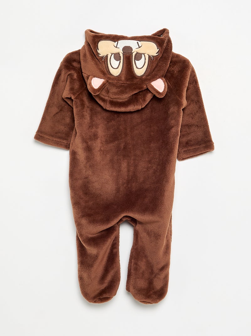 Combinaison de nuit 'Disney' avec capuche Marron - Kiabi