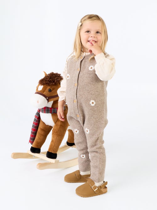 Combinaison longue sans manches en tricot - Kiabi