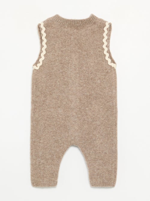 Combinaison longue sans manches en tricot - Kiabi