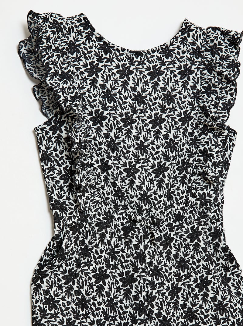 Combinaison pantalon à manches courtes Noir - Kiabi