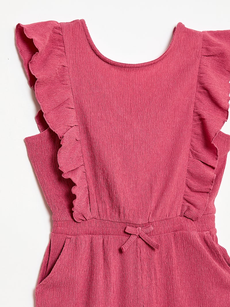 Combinaison pantalon à manches courtes Violet - Kiabi