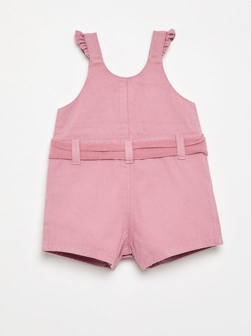 Combinaison short avec broderies - Kiabi