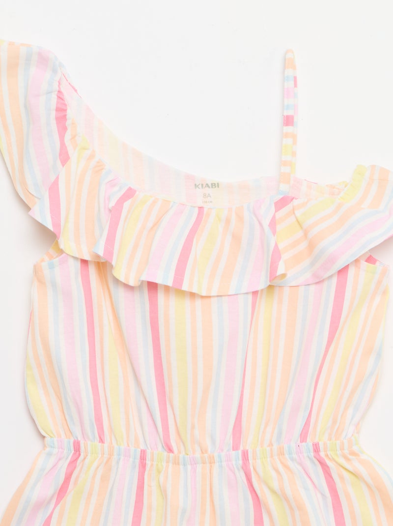 Combishort avec col asymétrique Violet - Kiabi