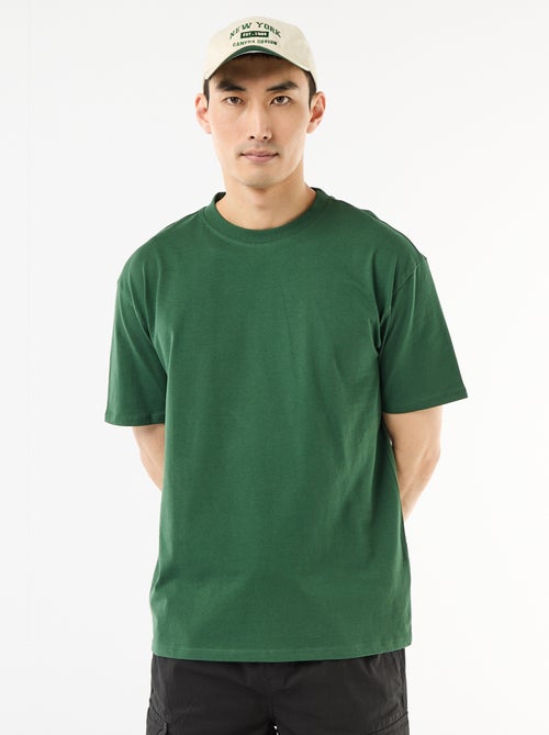 Comfort Fit / Oversized Plain T-shirt - Kiabi