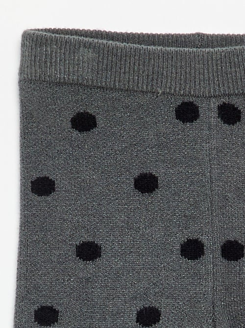 Compact knit printed leggings - Kiabi