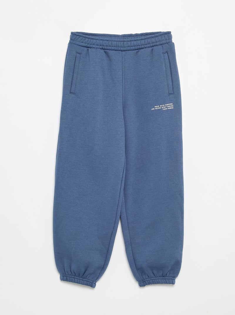 Completo 2 pezzi - Felpa + pantaloni da jogging Blu - Kiabi