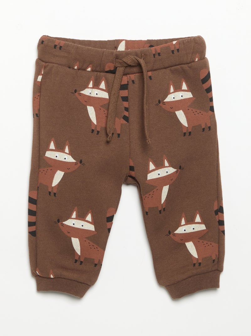 Completo 2 pezzi - Felpa + pantaloni da jogging Marrone - Kiabi