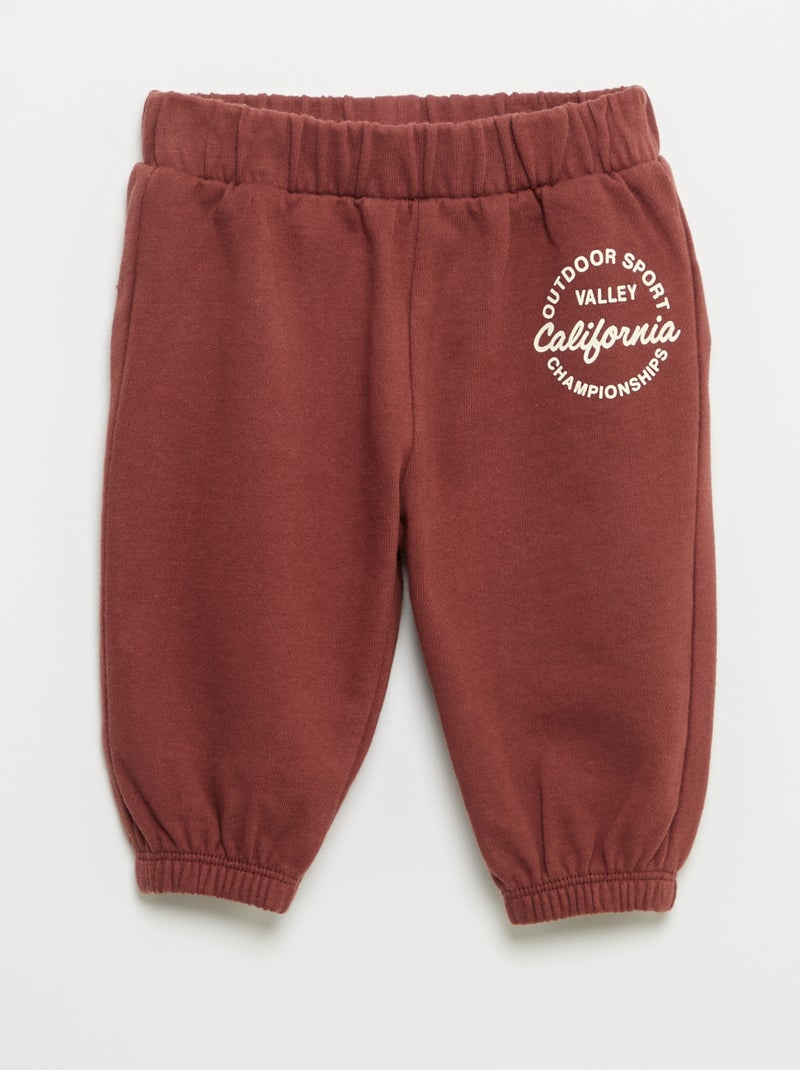 Completo 2 pezzi - felpa + pantaloni da jogging Rosso - Kiabi