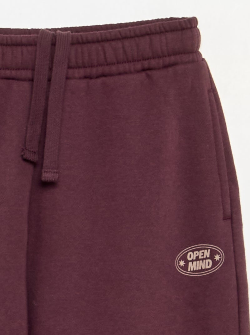 Completo 2 pezzi - felpa + pantaloni da jogging Viola - Kiabi