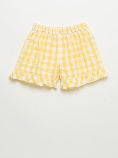 Completo 2 pezzi blusa e shorts con volant - Kiabi Completo 2 pezzi blusa e shorts con volant - Kiabi
