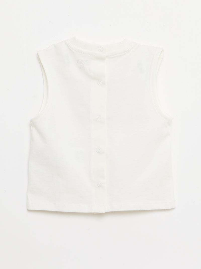 Completo 2 pezzi canotta + shorts 'Marvel' Bianco - Kiabi