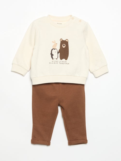 Completo 2 pezzi felpa + pantaloni - Kiabi